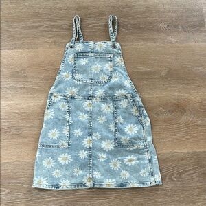 Cat & Jack Blue and White Floral Overalls